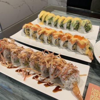 Hughson Asian Kitchen - Front roll: Dream Girl Middle roll: Warriors Back roll: Golden Green - Chinese Near Me - Hughson, California
