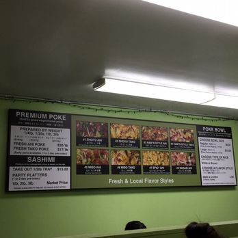 Ono Seafood - 01.13.18 menu - Seafood Near Me - Honolulu, Hawaii
