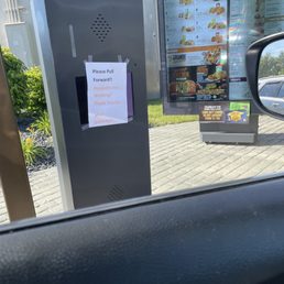 The line is out of the driveway and they are so slow!  I've been waiting for 40 mins.