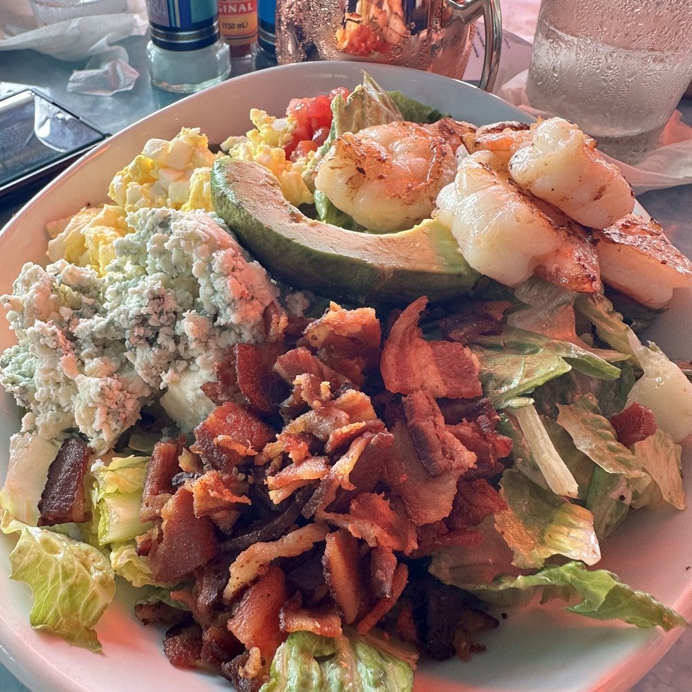 Deck 84 - Cobb salad with shrimp...YUM! - New American Near Me - Delray Beach, Florida Deck 84 - Cobb salad with shrimp...YUM! - New American Near Me - Delray Beach, Florida