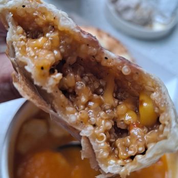 Gogo Fresh Downtown - Inside of the quinoa...has vegan cheese too! - Empanadas Near Me - Miami, Florida