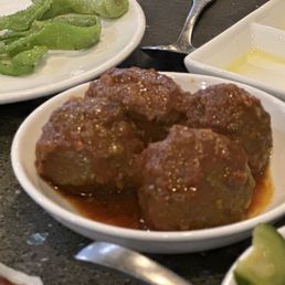 Wagyu beef meatballs - one portion is not enough - I wanted to take a dozen home for later!!! Wagyu beef meatballs - one portion is not enough - I wanted to take a dozen home for later!!!