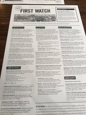 Menu photo 2 First Watch N. Kansas City, MO