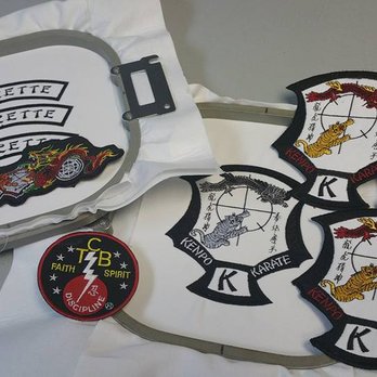 Two Rivers Clothing Co - Kenpo patches made right in store - Screen Printing/T-Shirt Printing Near Me - Two Rivers, Wisconsin