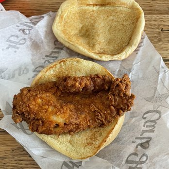 Carl's Jr - The so called Hand breaded chicken breast sandwich - Burgers Near Me - Castaic, California