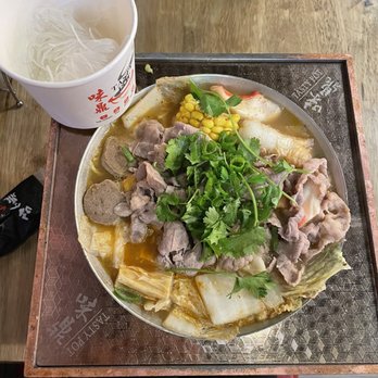 Tasty Pot - Beef Hot Soup w/ vermicelli - Taiwanese Near Me - Dublin, California