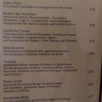 Boston - Frühstückskarte - Cocktail Bars Near Me - Starnberg, BY Boston - Frühstückskarte - Cocktail Bars Near Me - Starnberg, BY
