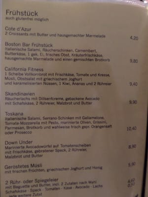 Menu photo 5 Boston Starnberg, BY Menu photo 5 Boston Starnberg, BY