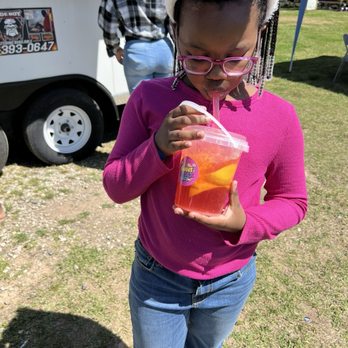 The Smith Family Ranch - Enjoying peach strawberry lemonade from Sweet Thangz ATL at the ranch. - Venues & Event Spaces Near Me - Stockbridge, Georgia The Smith Family Ranch - Enjoying peach strawberry lemonade from Sweet Thangz ATL at the ranch. - Venues & Event Spaces Near Me - Stockbridge, Georgia