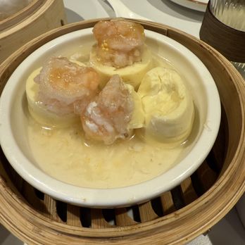 Treasure - Coral Shrimp on Jade Tofu - Dim Sum Near Me - Belmont, California Treasure - Coral Shrimp on Jade Tofu - Dim Sum Near Me - Belmont, California