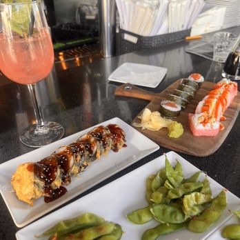 Squid Ink - Buffalo chicken roll, salmon roll, vegas roll, half eaten edamame lol - Sushi Bars Near Me - Peoria, Arizona Squid Ink - Buffalo chicken roll, salmon roll, vegas roll, half eaten edamame lol - Sushi Bars Near Me - Peoria, Arizona