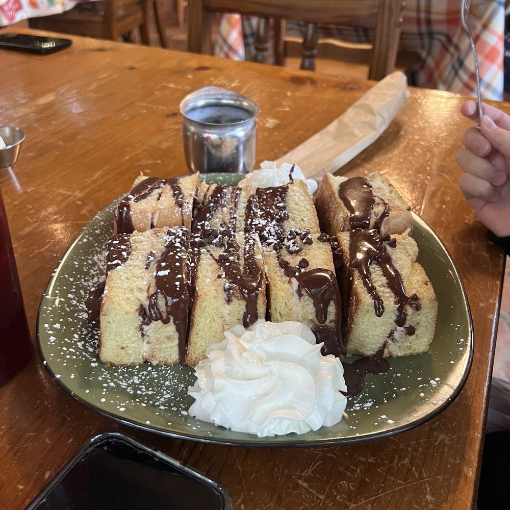 Comfort Cafe - Los Patios - Chocolate Chip Stuffed French Toast - Breakfast & Brunch Near Me - San Antonio, Texas