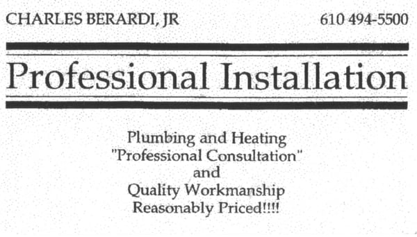 Professional Installation Plumbing & Heating Logo