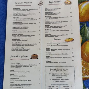 Verano Cafe - Menu - Breakfast & Brunch Near Me - Sonoma, California Verano Cafe - Menu - Breakfast & Brunch Near Me - Sonoma, California