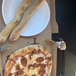 Breadsticks & pepperoni pizza Breadsticks & pepperoni pizza