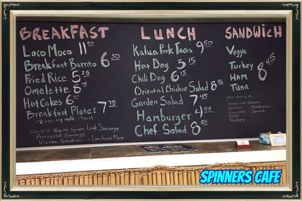 Menu photo 7 Spinners Cafe Waianae, HI Menu photo 7 Spinners Cafe Waianae, HI