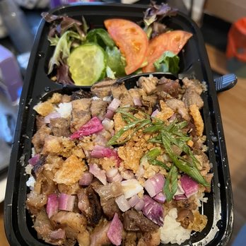 Chick'n Rotonda - Sisig Liempo Rice - Filipino Near Me - Middle Village, New York
