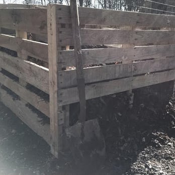 Simple Man's Lawn & Garden - Our version of composting, using reclaimed wooden pallets & transferred an old compost pile into one of our new bins. - Nurseries & Gardening Near Me Simple Man's Lawn & Garden - Our version of composting, using reclaimed wooden pallets & transferred an old compost pile into one of our new bins. - Nurseries & Gardening Near Me
