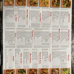 Panda China - Also menu as of February 26, 2022