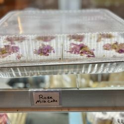 Rose milk cake