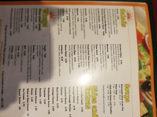 Menu photo 7 Sunrise Cafe Farmington Hills, MI