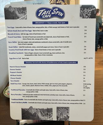Menu photo 4 Tail Spin Cafe New Berlin, WI