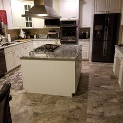 A & A Cabinets - Job Completed after island extension and additional add-on cabinets