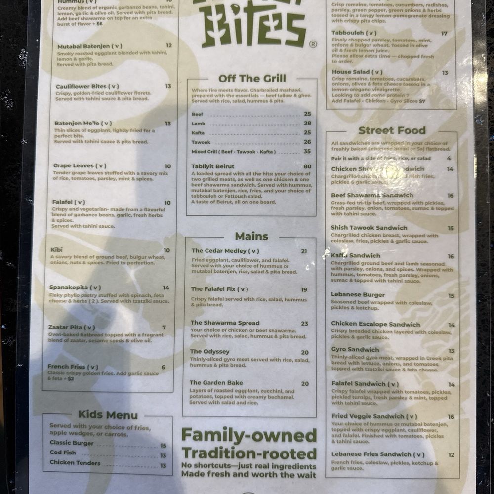 Beirut Bites - Menu - Lebanese Near Me - University Place, Washington
