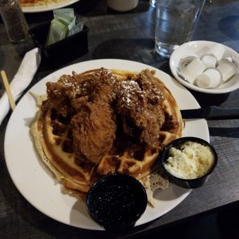 Dirty Oscar's Annex - Chicken and waffle! First time here and trying my norm. It looks yummy! - Pubs Near Me - Tacoma, Washington Dirty Oscar's Annex - Chicken and waffle! First time here and trying my norm. It looks yummy! - Pubs Near Me - Tacoma, Washington