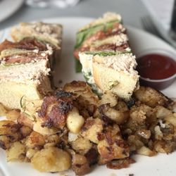 Georgie's Diner - A delicious turkey club with home fries-also delicious!