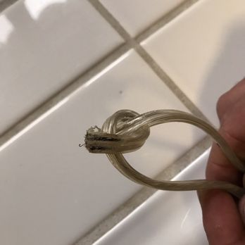 Carmel River Inn - The tied lamp cord with exposed wire that shocked me. - Hotels Near Me - Carmel, California Carmel River Inn - The tied lamp cord with exposed wire that shocked me. - Hotels Near Me - Carmel, California
