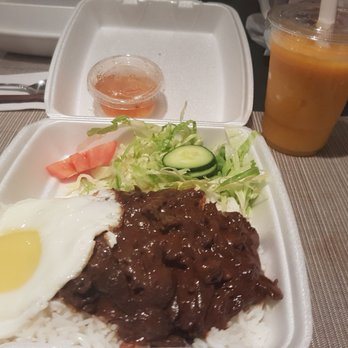 Phnom Penh - Luc lac and mango moo shake. Always take out! - Cambodian Near Me - Vancouver, British Columbia