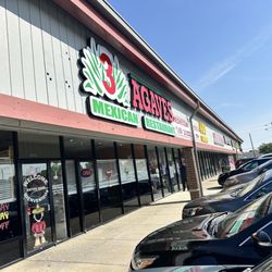 3 Agaves Mexican - Front sign