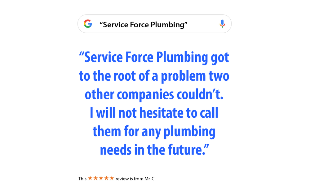 Slide of Service Force Plumbing