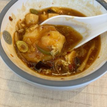 China Bros - Hot and sour soup with giant shrimp and crab! - Chinese Near Me - Eastvale, California