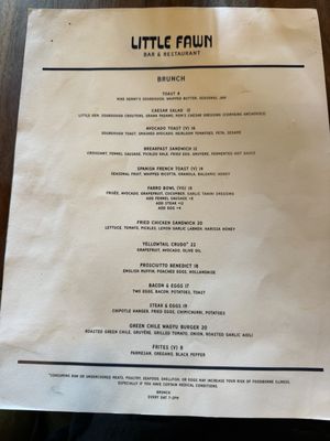 Menu photo 5 Little Fawn Oceanside, CA Menu photo 5 Little Fawn Oceanside, CA