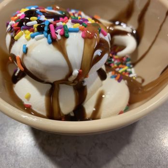 Rob's Restaurant & Catering - The ice cream is really good. This was the sprinkles, Carmel sauce, and chocolate sauce. - American Near Me - Brookville, Ohio Rob's Restaurant & Catering - The ice cream is really good. This was the sprinkles, Carmel sauce, and chocolate sauce. - American Near Me - Brookville, Ohio
