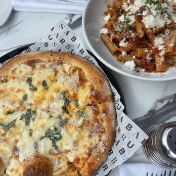 Barbusa - Dolci E Picante pizza and the Norma pasta - Italian Near Me - San Diego, California Barbusa - Dolci E Picante pizza and the Norma pasta - Italian Near Me - San Diego, California