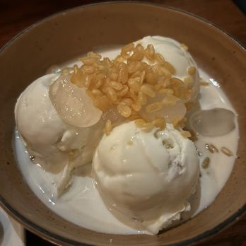 Fish Cheeks - Pandan ice cream with sticky rice - Seafood Near Me - New York, New York