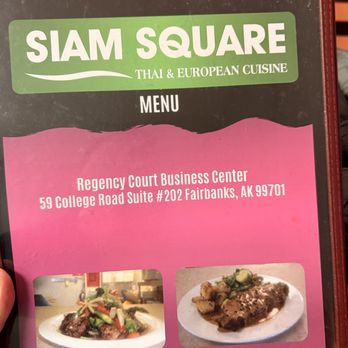 Siam Square - menu - Thai Near Me - Fairbanks, Alaska
