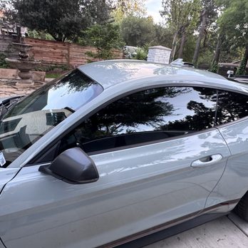 Sterling Window Tinting - Drivers side completed Tint. - Car Window Tinting Near Me - El Dorado Hills, California