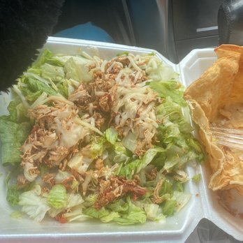 Pesos Mexican Cantina - Supposed to be a taco salad with grilled chicken - Mexican Near Me - Decatur, Georgia