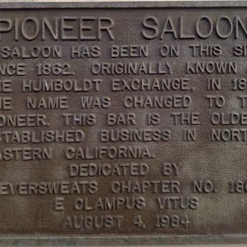 Side Iron Bbq - The historical marker on the outside of the building - Barbeque Near Me - Susanville, California