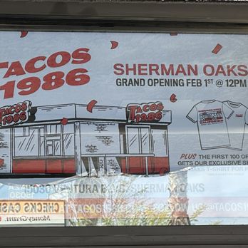 Tacos 1986 - Grand opening - Mexican Near Me - Los Angeles, California Tacos 1986 - Grand opening - Mexican Near Me - Los Angeles, California