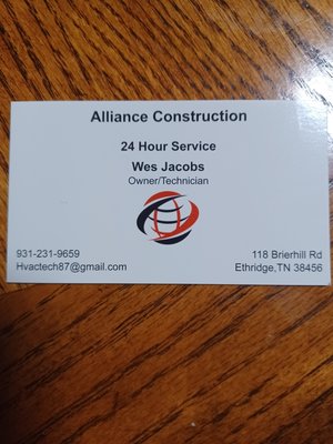 Alliance Construction Logo