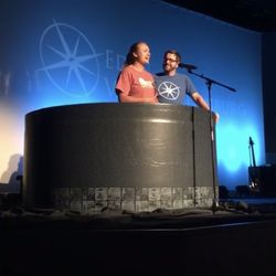 My Baptism in 2018 with Pastor Bill! I got to share my testimony at the 9am service!