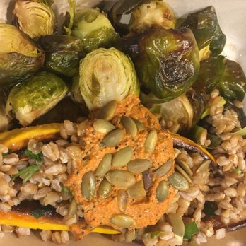 Luke's Local - Stuffed Delicata with Farro and Red Pepper Sauce - CSA Near Me - San Francisco, California Luke's Local - Stuffed Delicata with Farro and Red Pepper Sauce - CSA Near Me - San Francisco, California