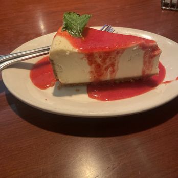 Black Angus Steakhouse - Dessert!! Strawberry cheese cake - Steakhouses Near Me - Temecula, California