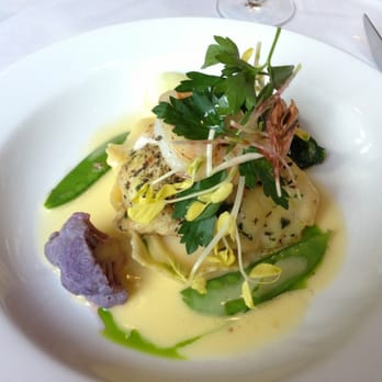 Cielo Restaurant - Amazing tile fish caught same day over lobster ravioli and topped with a fresh caught prawn - New American Near Me - Sanibel, Florida