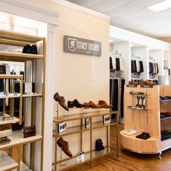 Stych carries men's accessories, shoes, casual wear, and suits to tuxedos.